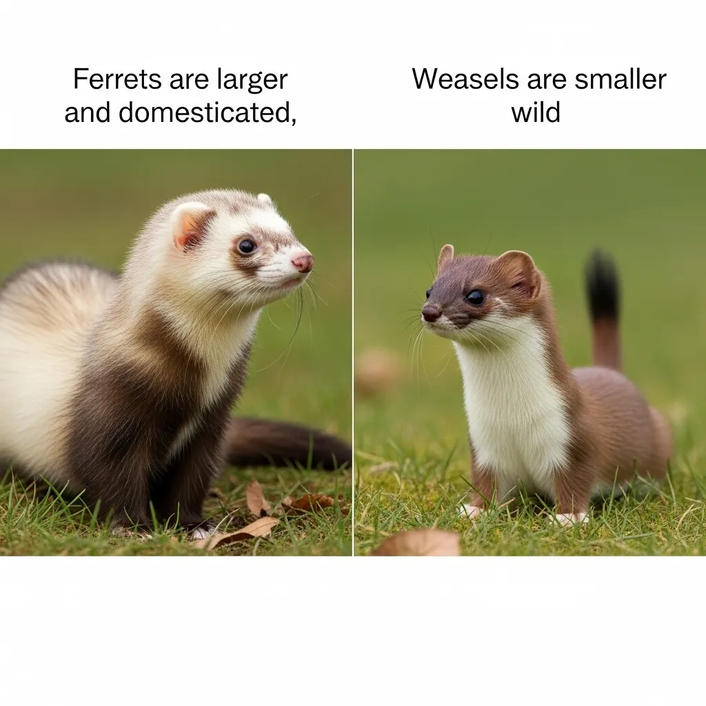 Difference Between Ferret and Weasel