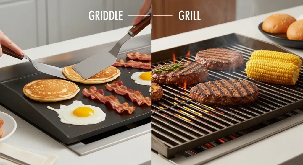 Difference Between Griddle and Grill
