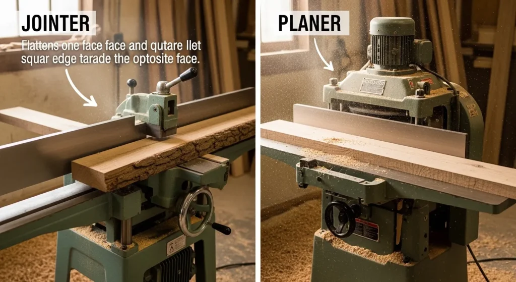 Difference Between Jointer and Planer