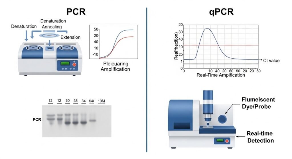 Difference Between PCR and qPCR