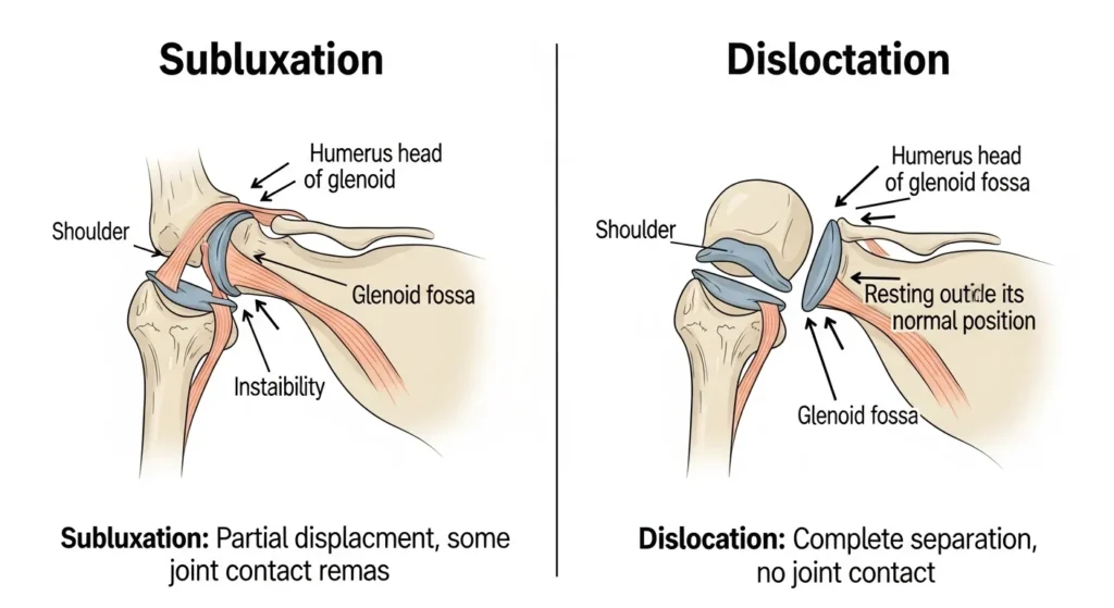 Difference Between Subluxation and Dislocation