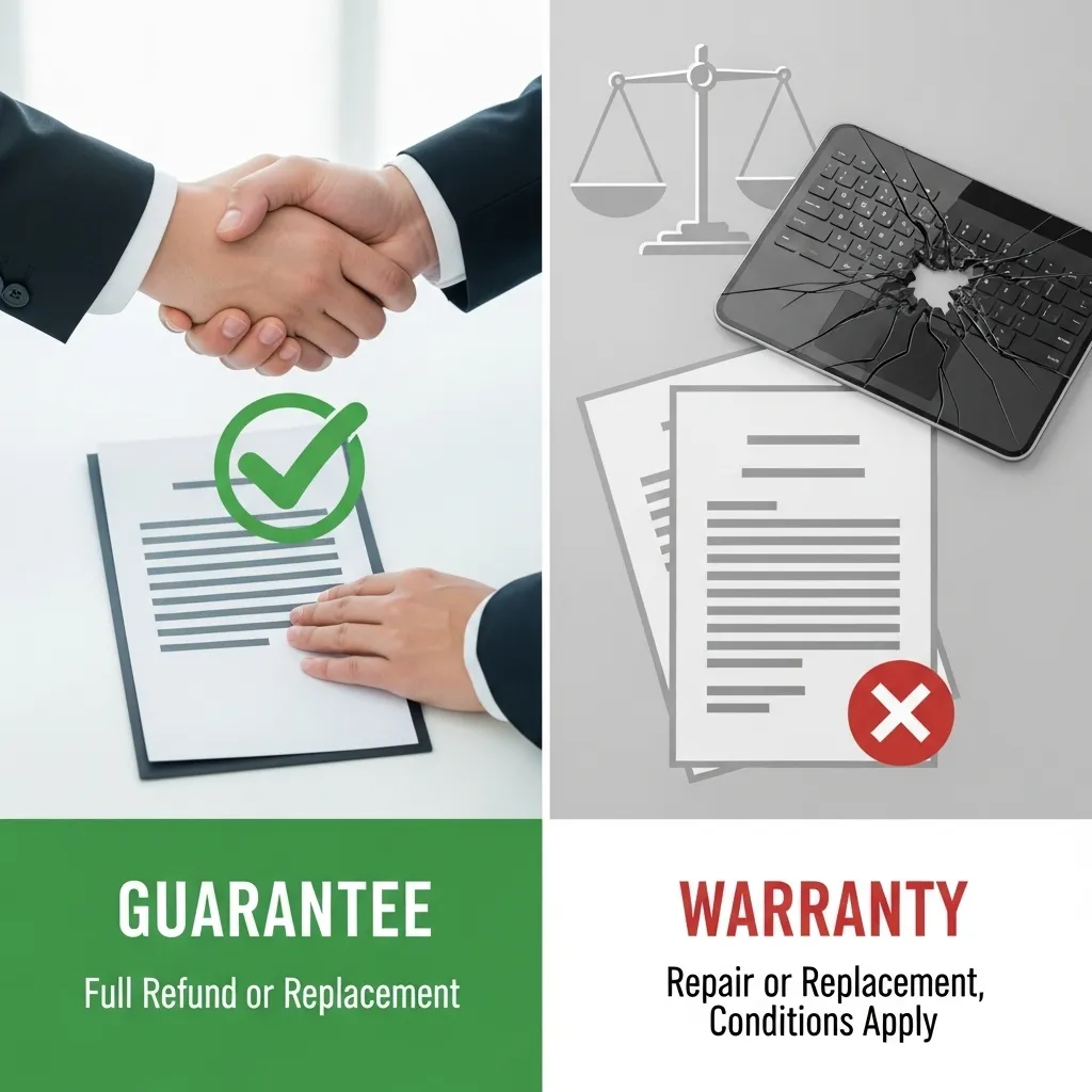 Difference Between Guarantee and Warranty