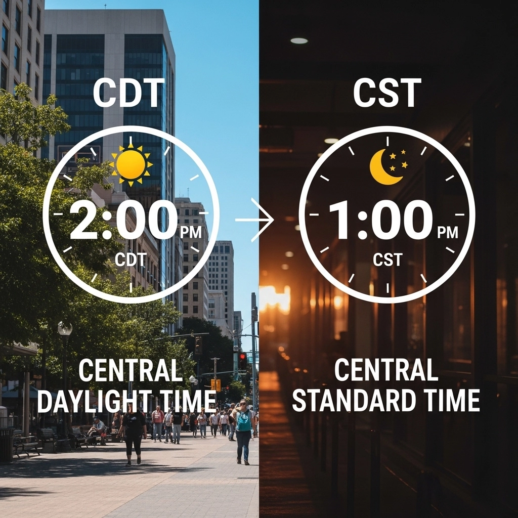 difference between cdt and cst