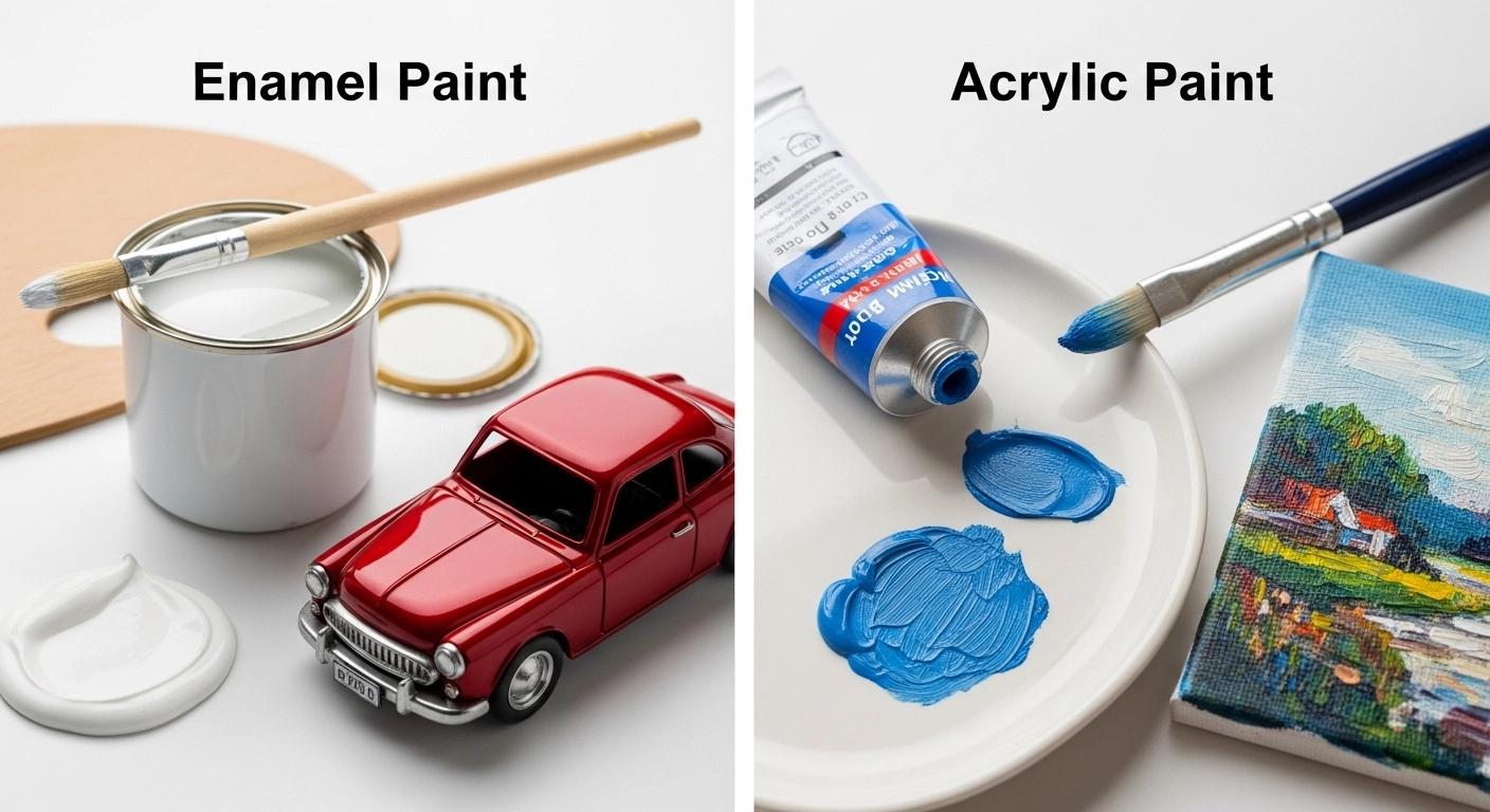 Difference Between Enamel and Acrylic