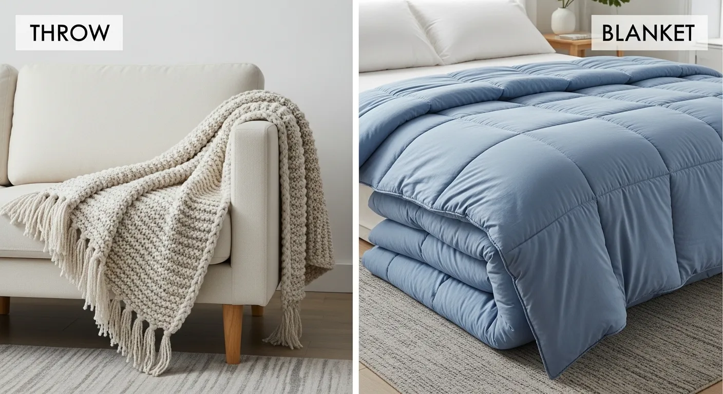 difference between throw and blanket