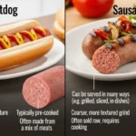 difference between hotdog and sausage
