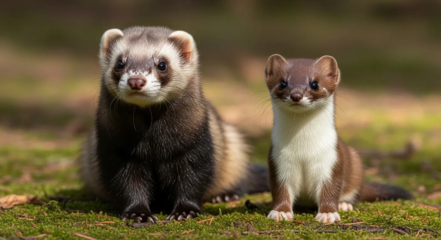 difference between ferret and weasel