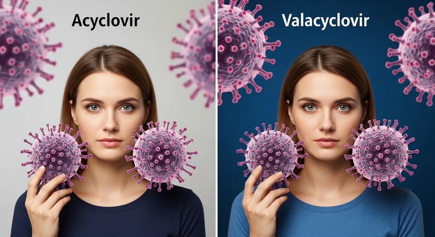 difference between acyclovir and valacyclovir