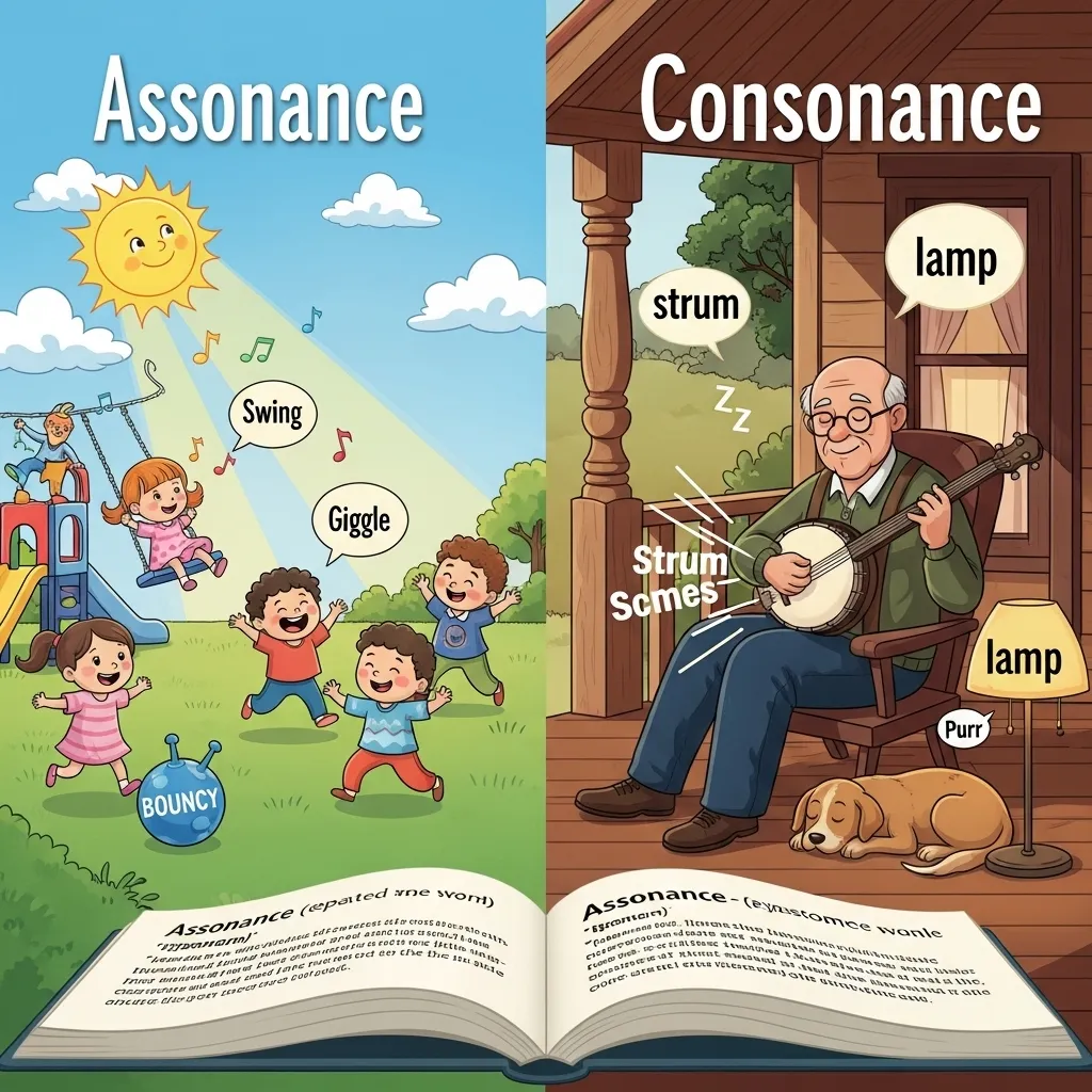 difference between assonance and consonance