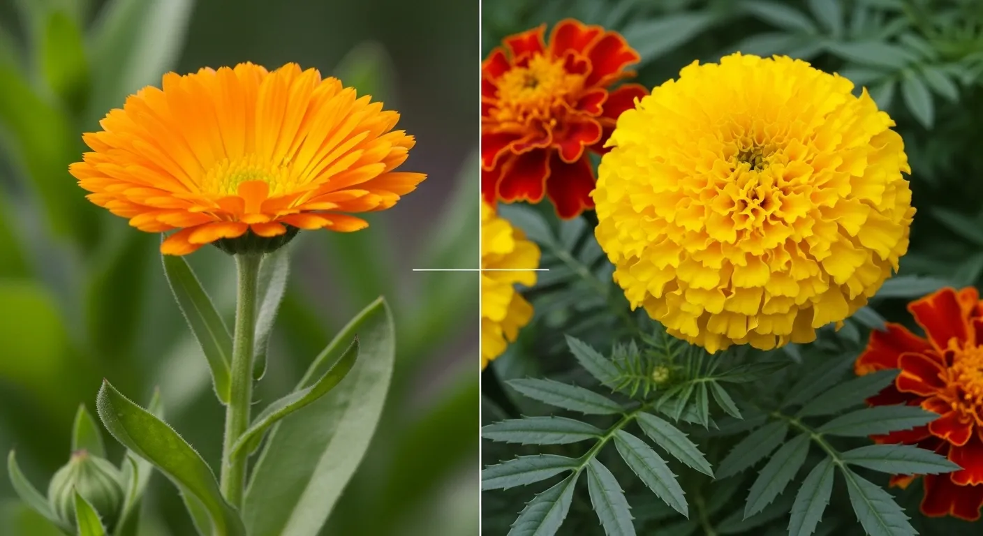 difference between calendula and marigold