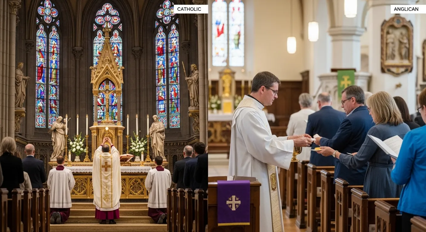difference between catholic and anglican