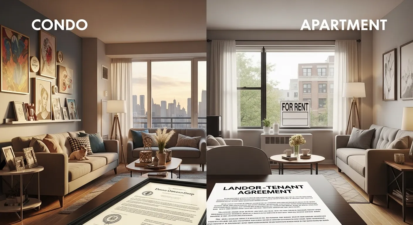 difference between condos and apartments