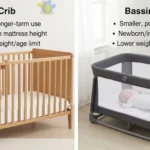 difference between crib and bassinet