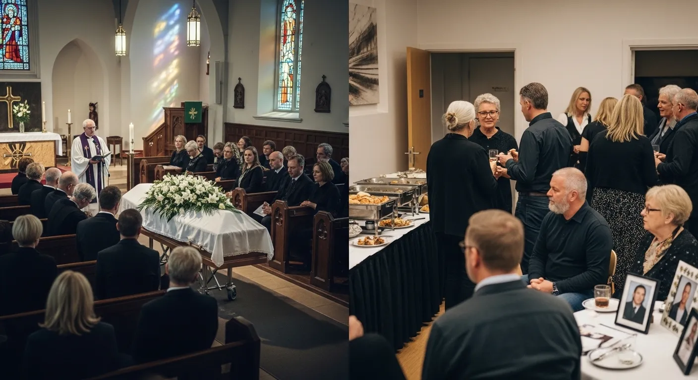 difference between funeral and wake