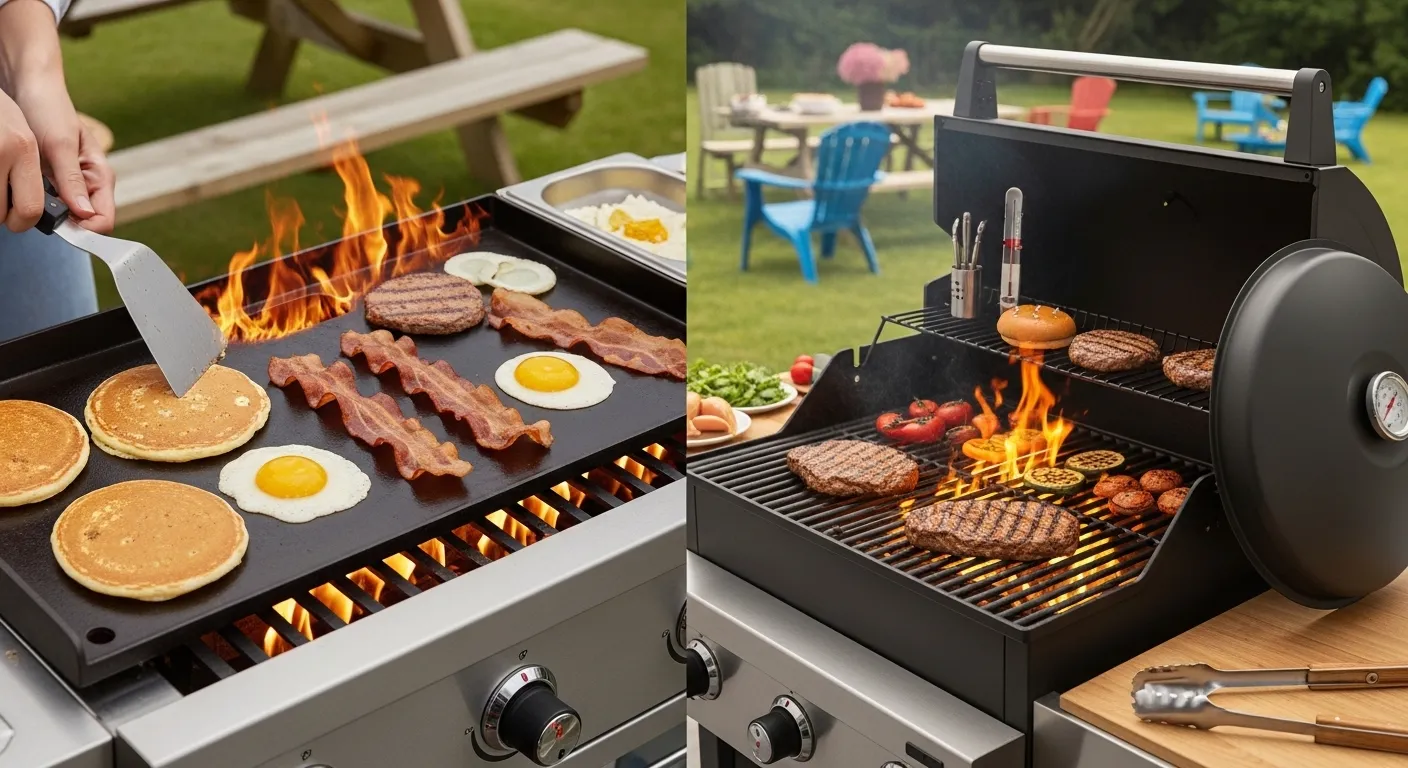 difference between griddle and grill