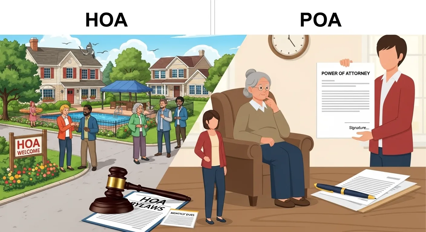 difference between hoa and poa