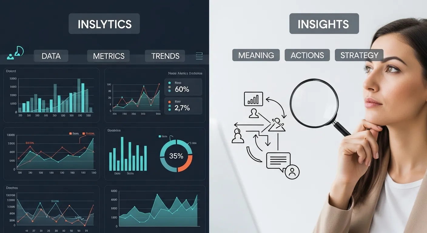 difference between insights and analytics