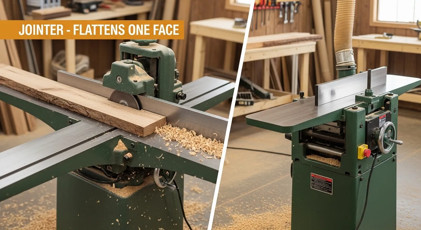 difference between jointer and planer