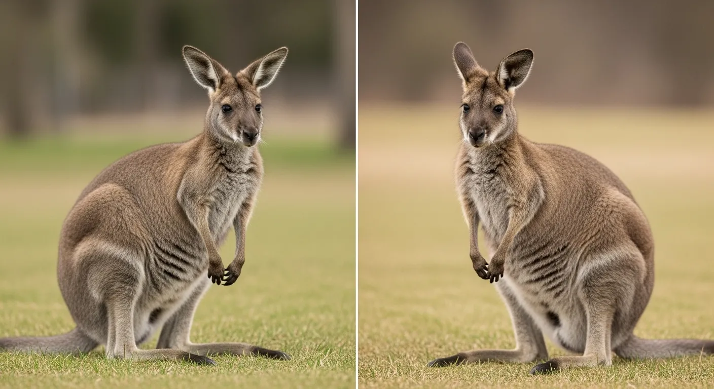 difference between kangaroo and wallaby