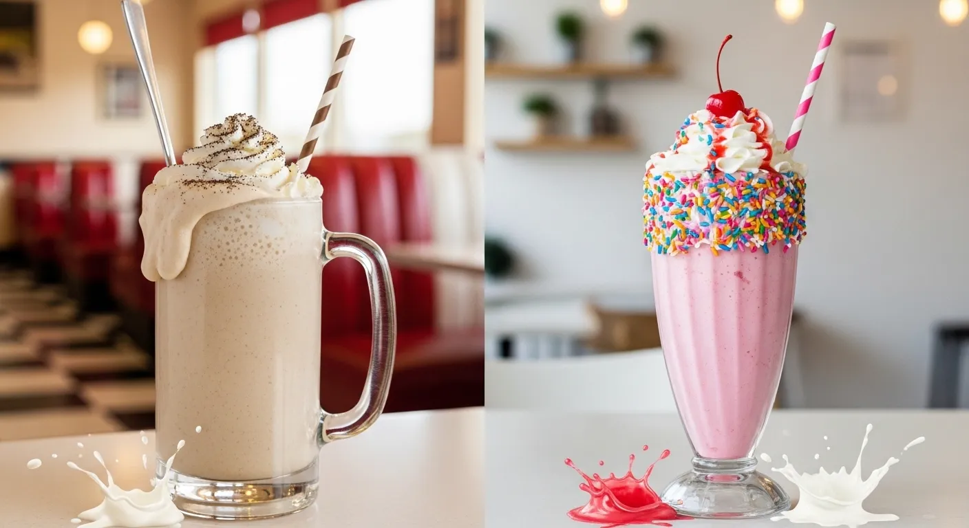 difference between malt and milkshake