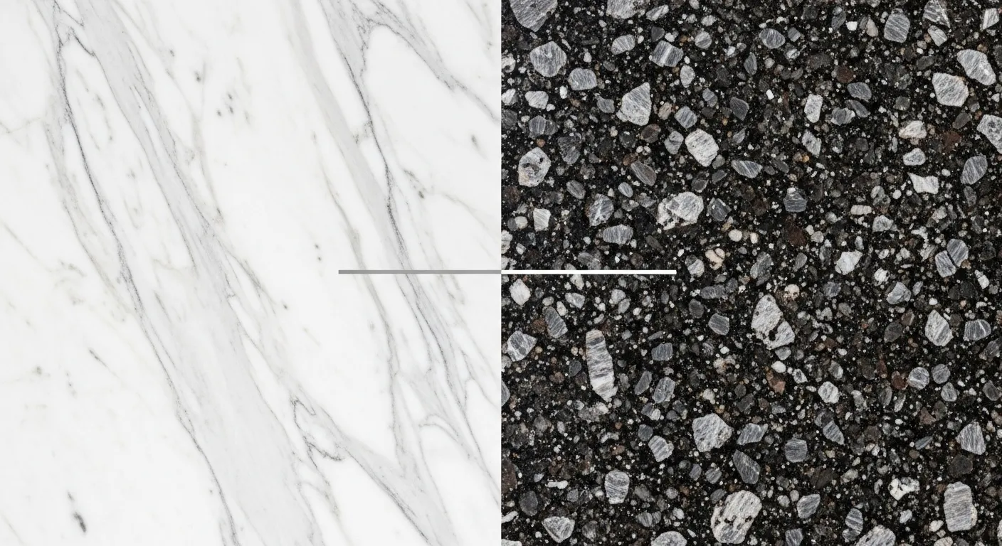 difference between marble and granite