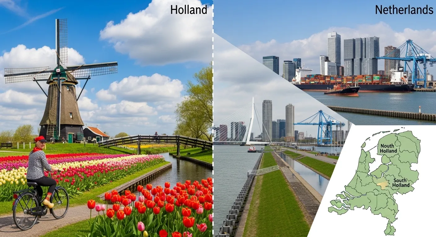 difference between netherlands and holland