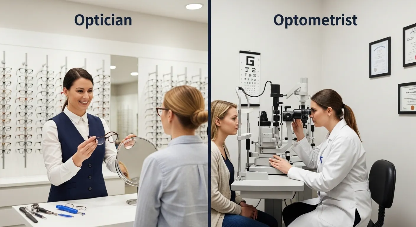 difference between optician and optometrist