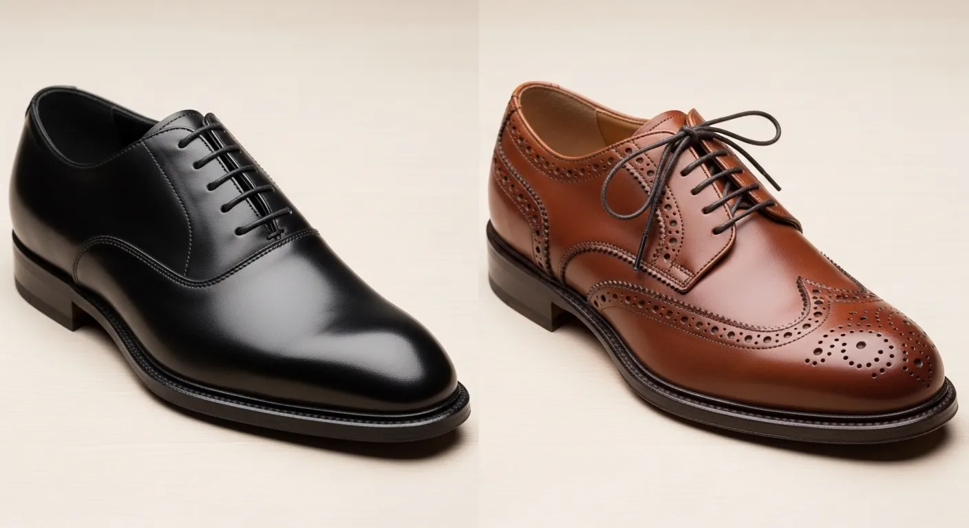 difference between oxfords and brogues
