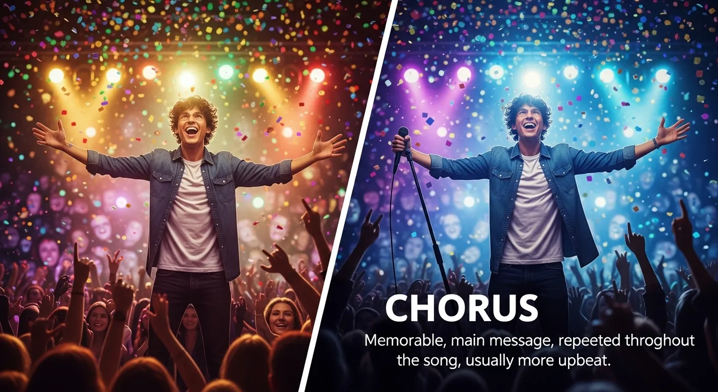 difference between verse and chorus